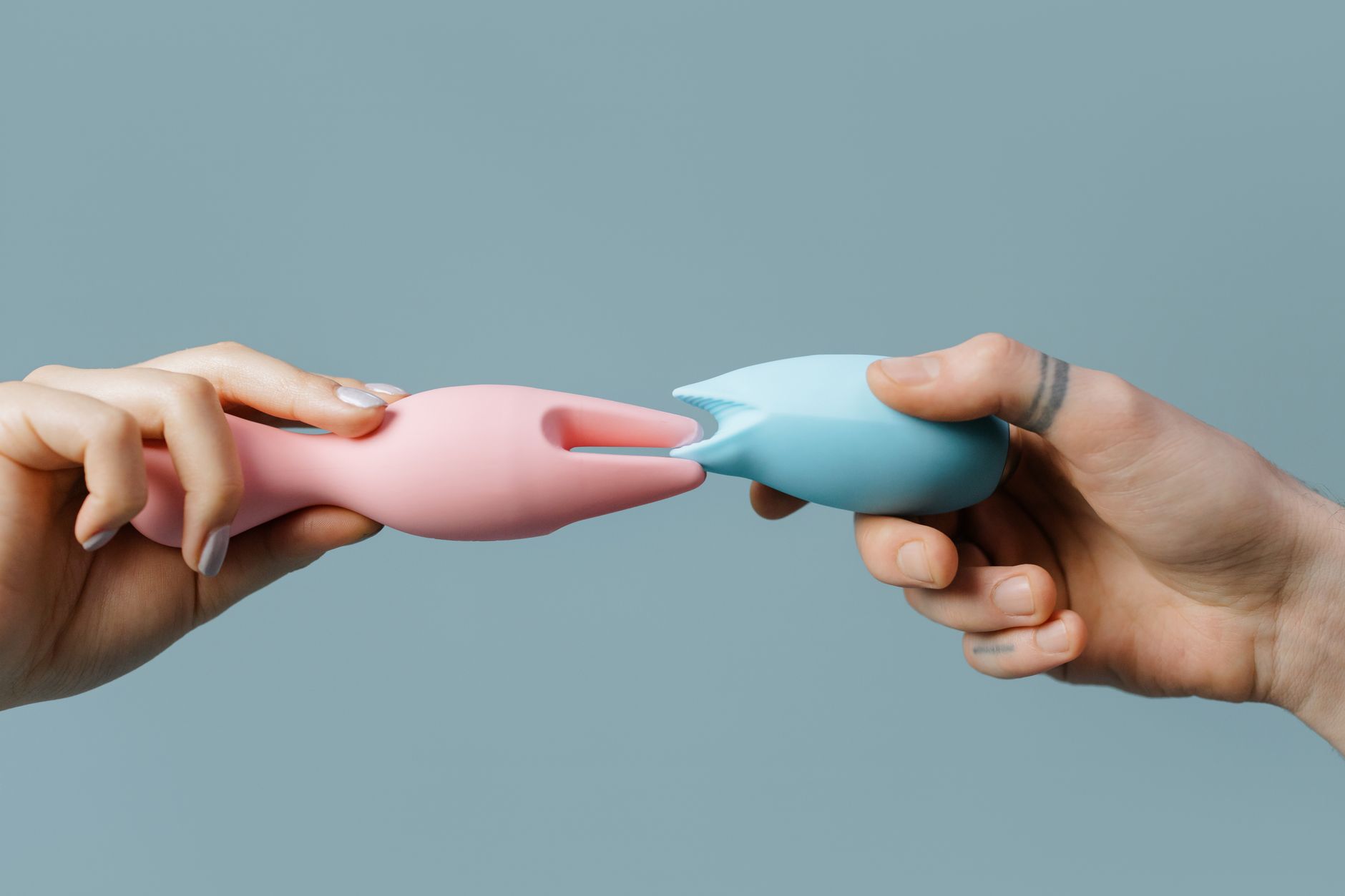 Close-up of different sex doll materials showing TPE and silicone textures.